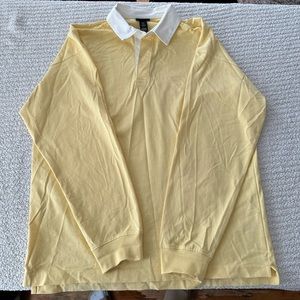 H&M Yellow Rugby Long-sleeve Shirt